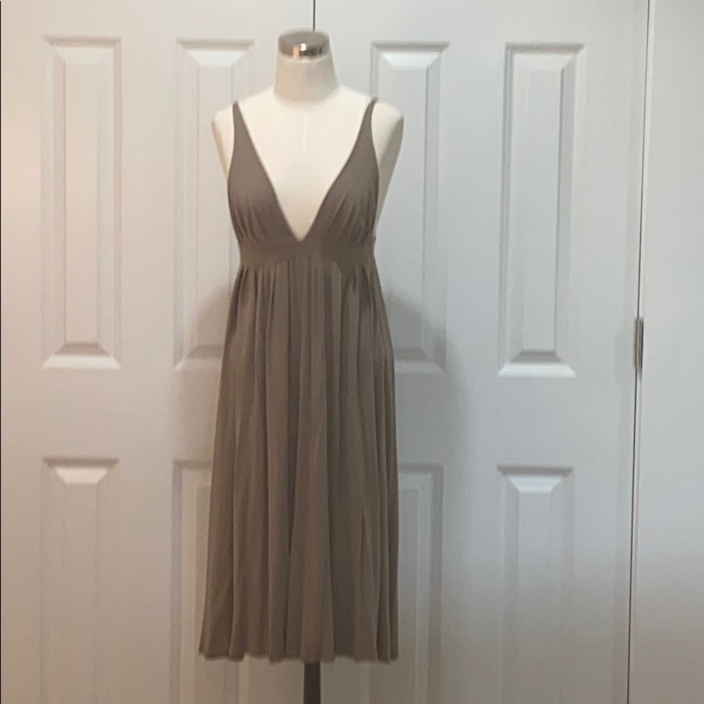 Tart brown empire waist dress size Small